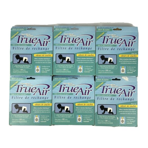 Hamilton Beach True Air Replacement Carbon Filters 6 Pack For Odor Smart 04293 - Picture 2 of 2